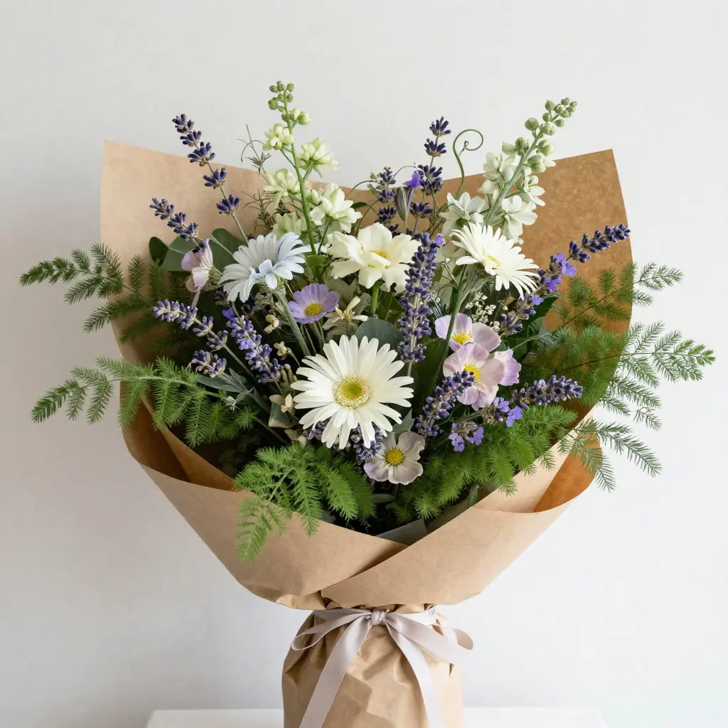 Custom floral bouquet arrangement